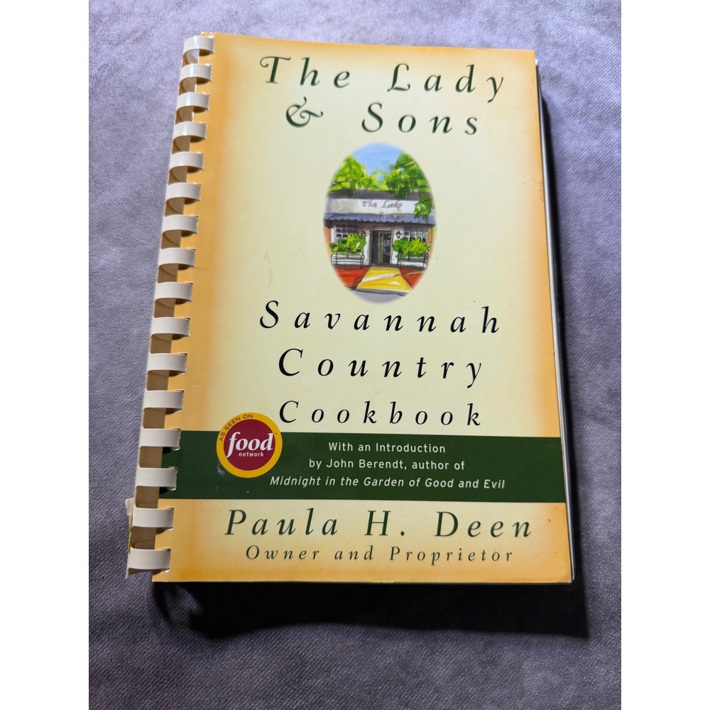 Paula Deen The Lady & Sons Savannah Country Cookbook Spiral 1998 SouthernRecipes